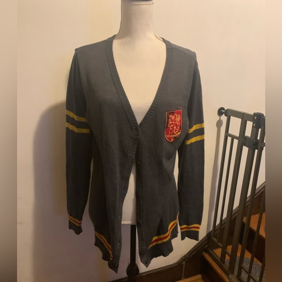 Harry Potter Gryffindor cardigan sweater. Size L  juniors - Picture 1 of 5